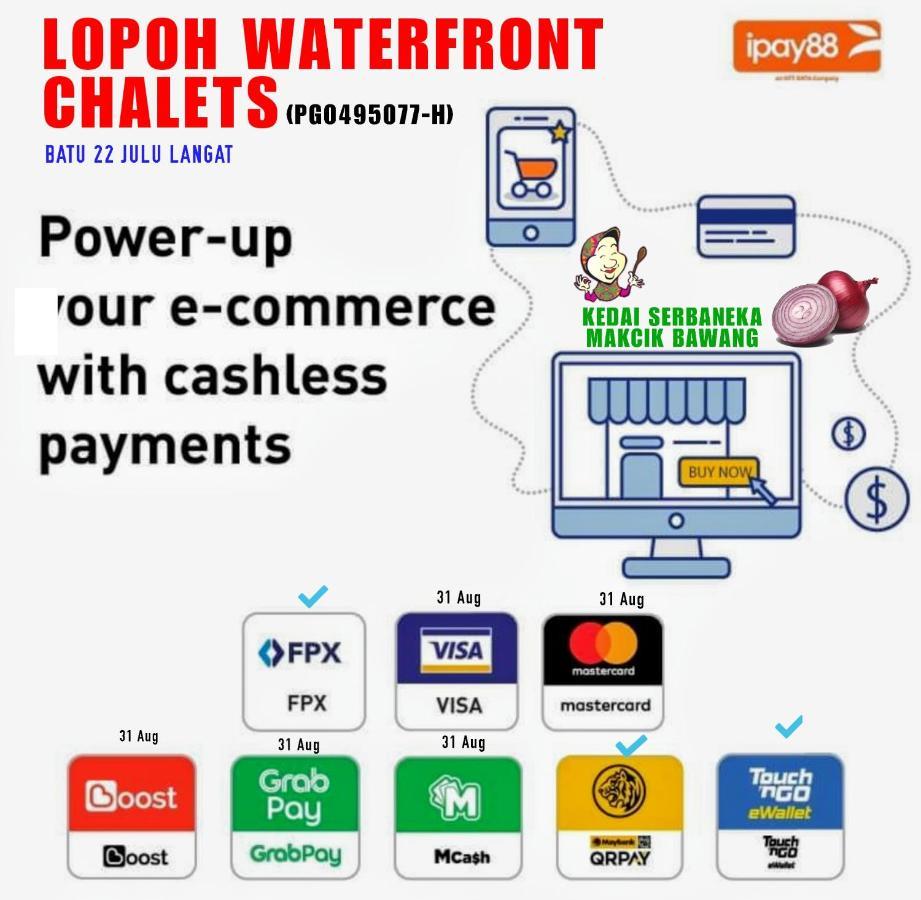 Lopoh Waterfront Budget Chalets Villa Хулу Лангат Екстериор снимка